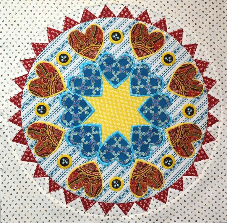 Hearts All Around - Torrington Place, 2017 Quiltmania Mystery Quilt